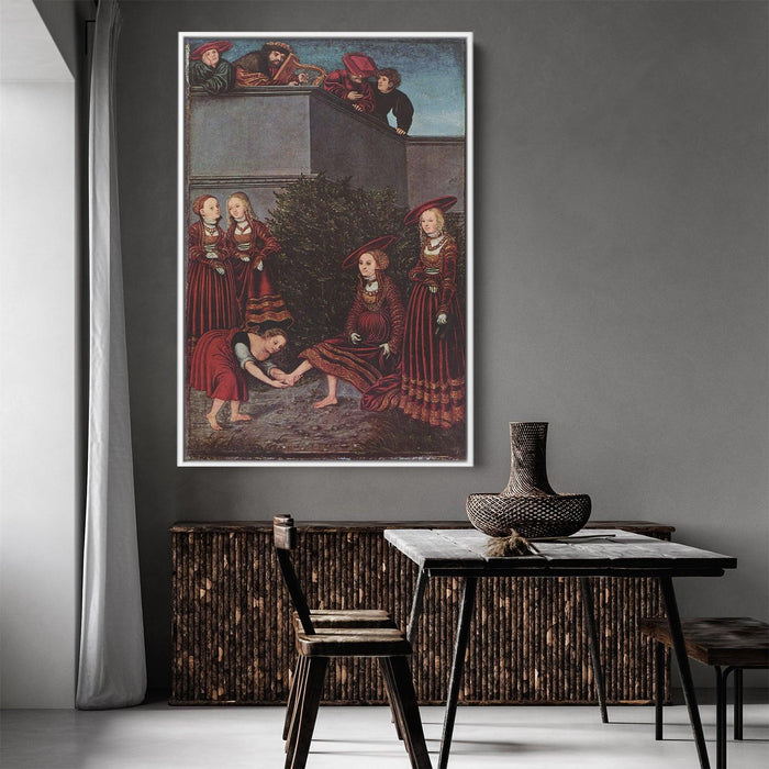 David and Bathsheba by Lucas Cranach the Elder - Canvas Artwork