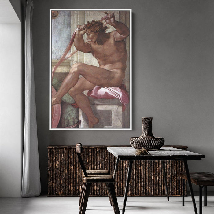 Ignudo by Michelangelo - Canvas Artwork