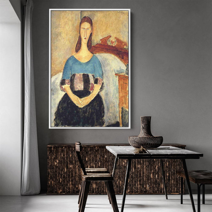 Jeanne Hebuterne by Amedeo Modigliani - Canvas Artwork