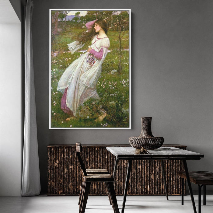 Windflowers by John William Waterhouse - Canvas Artwork