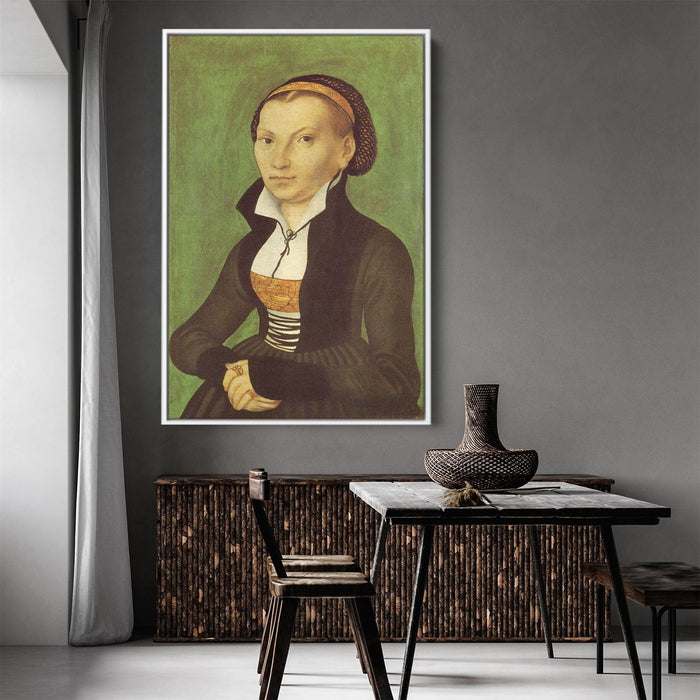 Katharina von Bora, future wife of Martin Luther by Lucas Cranach the Elder - Canvas Artwork