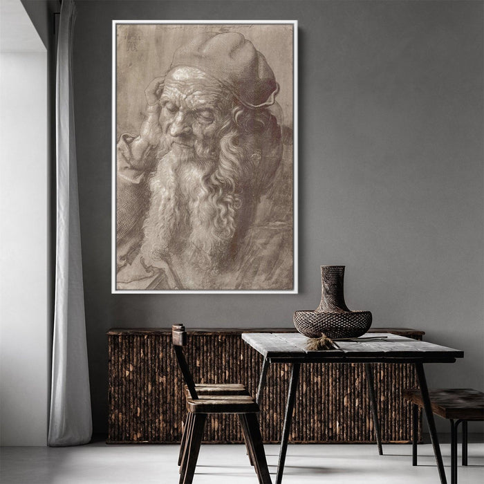 Man Aged 93 (brush & ink on paper) by Albrecht Durer - Canvas Artwork