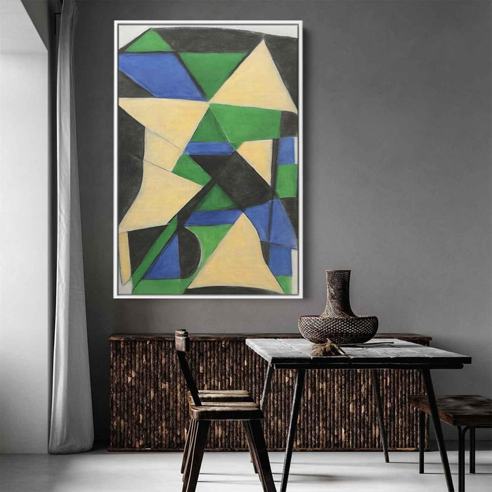 Pastel Bauhaus Triangles #221 - Kanvah