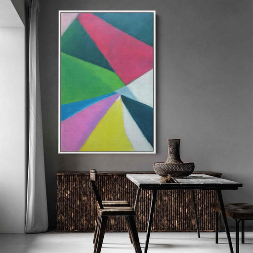 Pastel Bauhaus Triangles #222 - Kanvah