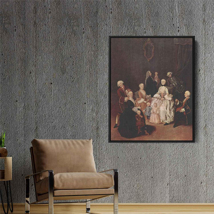 A Patrician Family by Pietro Longhi - Canvas Artwork