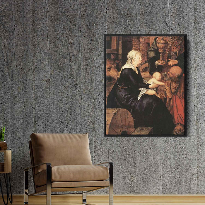 Adoration(fragment) (1504) by Albrecht Durer - Canvas Artwork