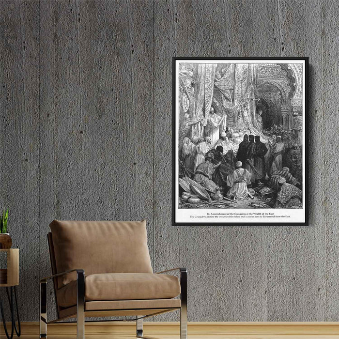 Astonishment of the Crusaders at the Wealth of the East by Gustave Dore - Canvas Artwork
