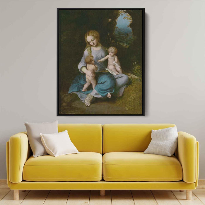 Madonna and Child with the Young Saint John (1516) by Correggio - Canvas Artwork
