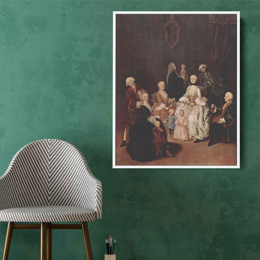 A Patrician Family by Pietro Longhi - Canvas Artwork