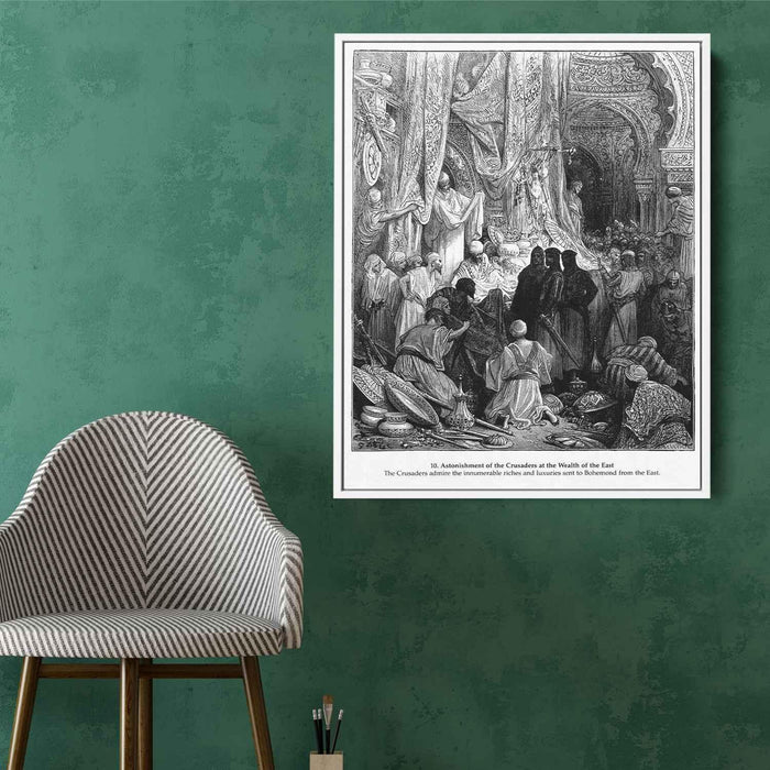 Astonishment of the Crusaders at the Wealth of the East by Gustave Dore - Canvas Artwork