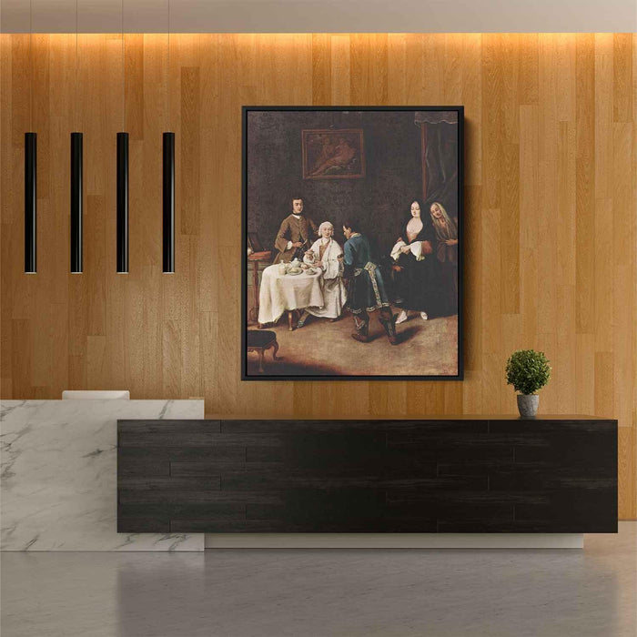 A Visit to a Lord by Pietro Longhi - Canvas Artwork