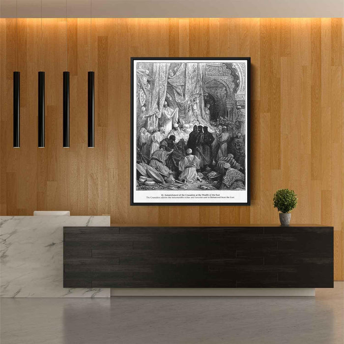 Astonishment of the Crusaders at the Wealth of the East by Gustave Dore - Canvas Artwork