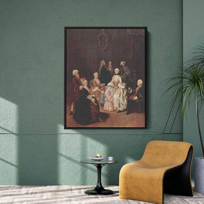 A Patrician Family by Pietro Longhi - Canvas Artwork