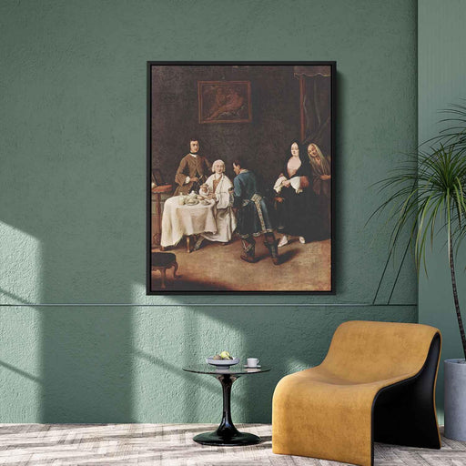 A Visit to a Lord by Pietro Longhi - Canvas Artwork