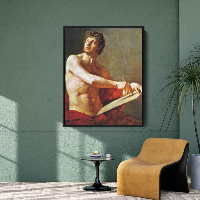 Academic Study of a Male Torse (1801) by Jean Auguste Dominique Ingres - Canvas Artwork