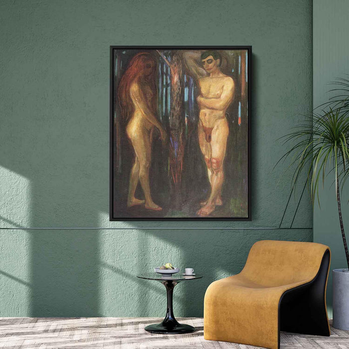 Adam and Eve (1918) by Edvard Munch - Canvas Artwork