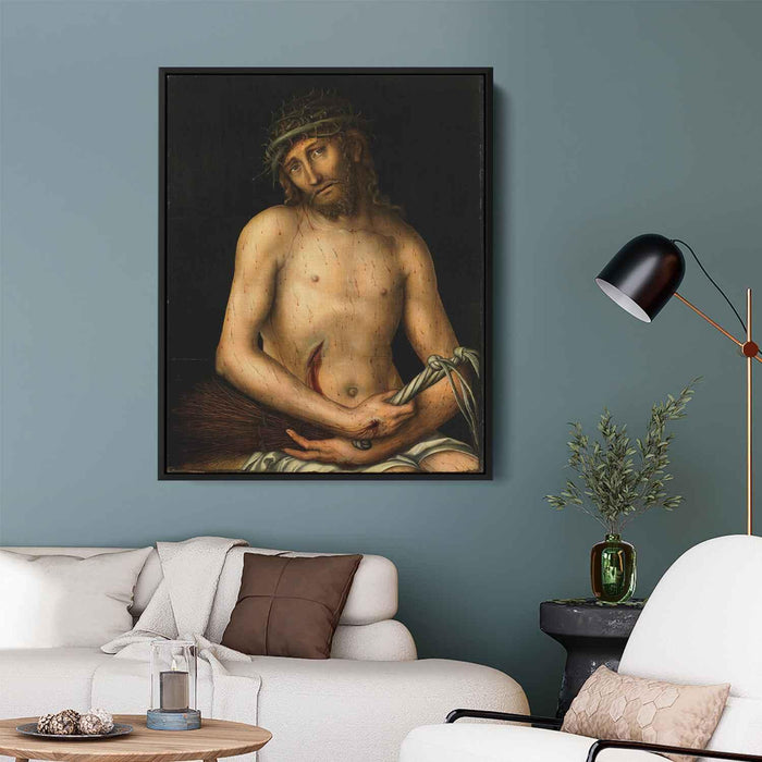 Chtist as the Man of Sorrows (1515) by Lucas Cranach the Elder - Canvas Artwork