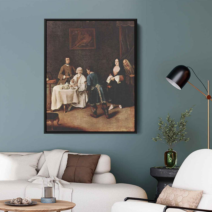 A Visit to a Lord by Pietro Longhi - Canvas Artwork