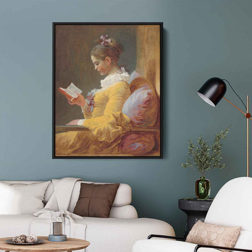 A Young Girl Reading (1776) by Jean-Honore Fragonard - Canvas Artwork