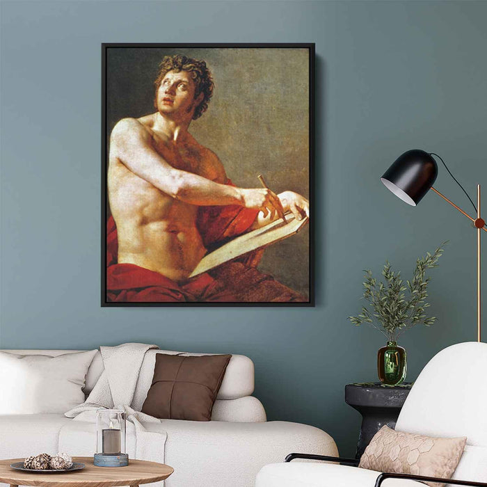 Academic Study of a Male Torse (1801) by Jean Auguste Dominique Ingres - Canvas Artwork