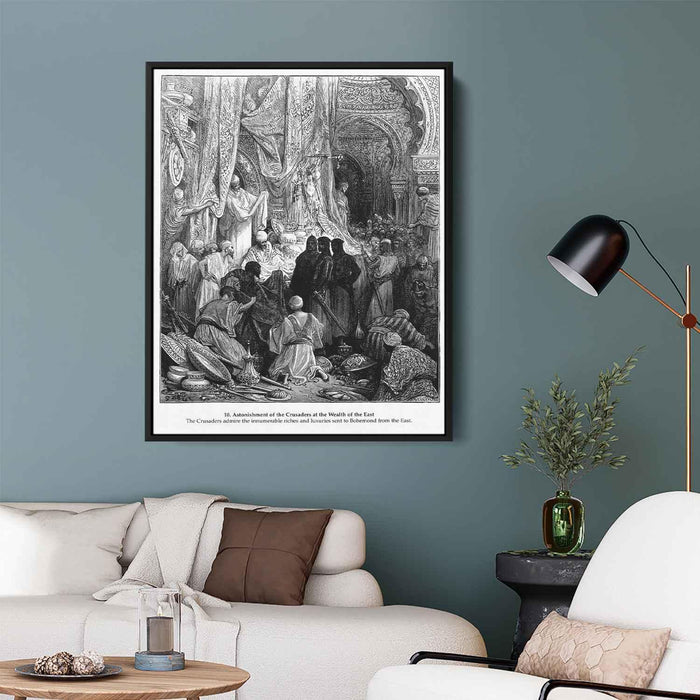 Astonishment of the Crusaders at the Wealth of the East by Gustave Dore - Canvas Artwork