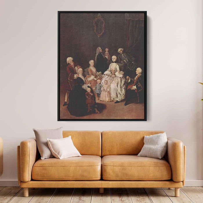 A Patrician Family by Pietro Longhi - Canvas Artwork