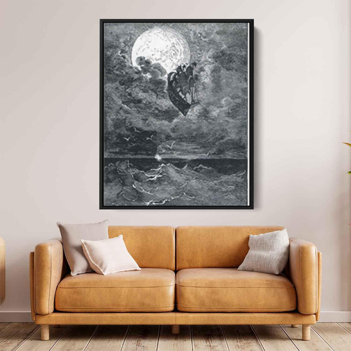 A Voyage to the Moon (1868) by Gustave Dore - Canvas Artwork
