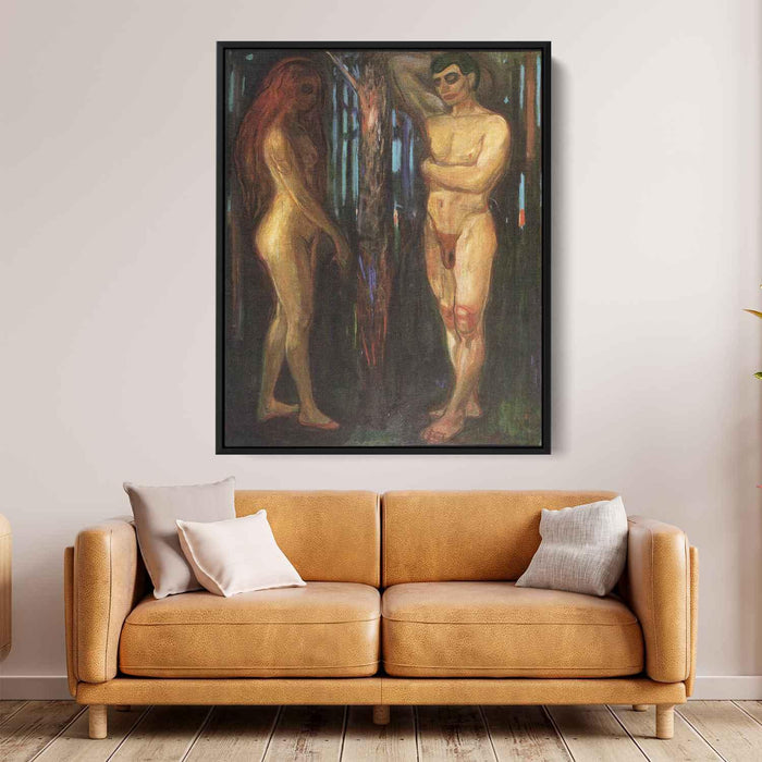 Adam and Eve (1918) by Edvard Munch - Canvas Artwork