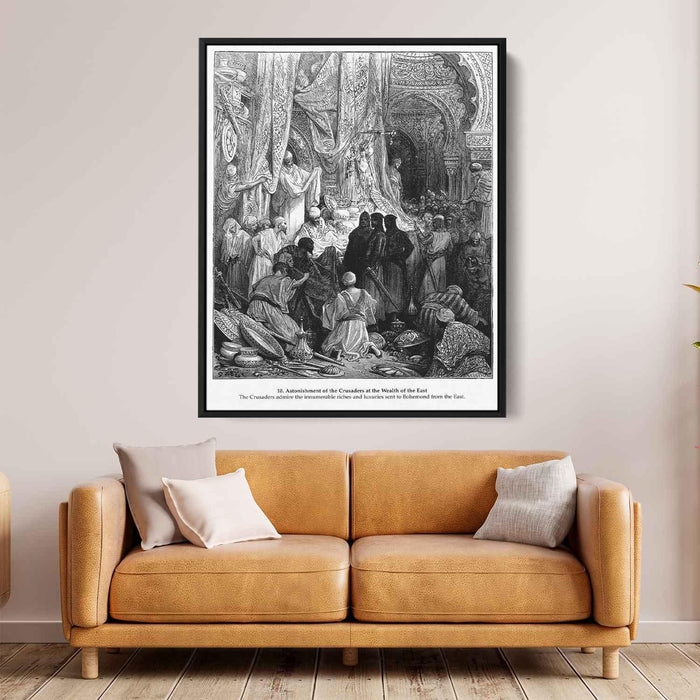 Astonishment of the Crusaders at the Wealth of the East by Gustave Dore - Canvas Artwork