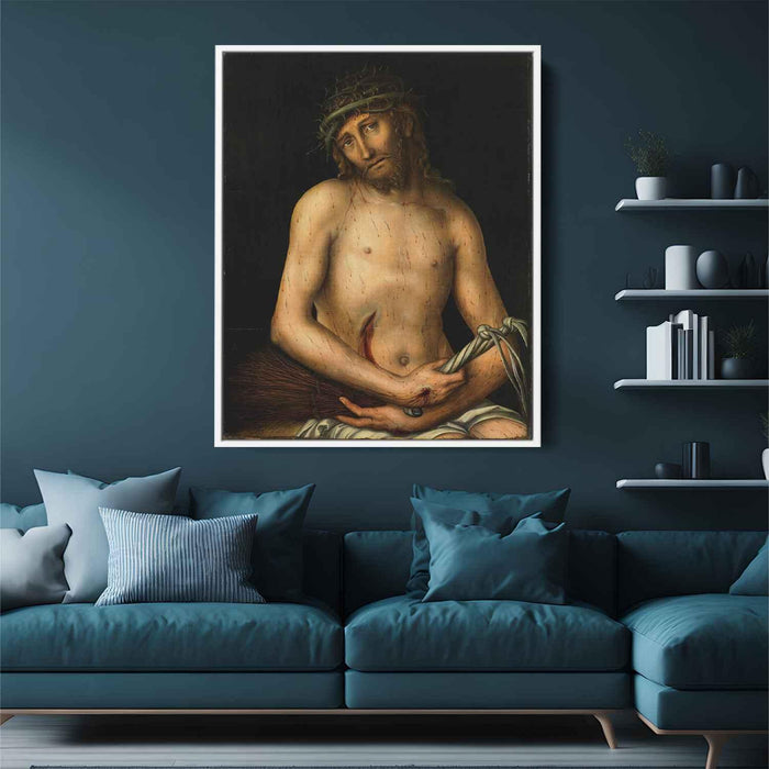 Chtist as the Man of Sorrows (1515) by Lucas Cranach the Elder - Canvas Artwork