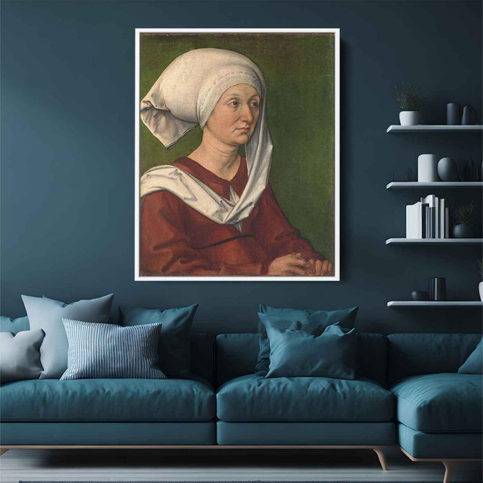 Portrait of Barbara (1490) by Albrecht Durer - Canvas Artwork