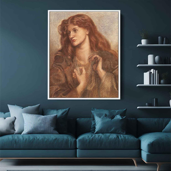 Alexa Wilding (1877) by Dante Gabriel Rossetti - Canvas Artwork