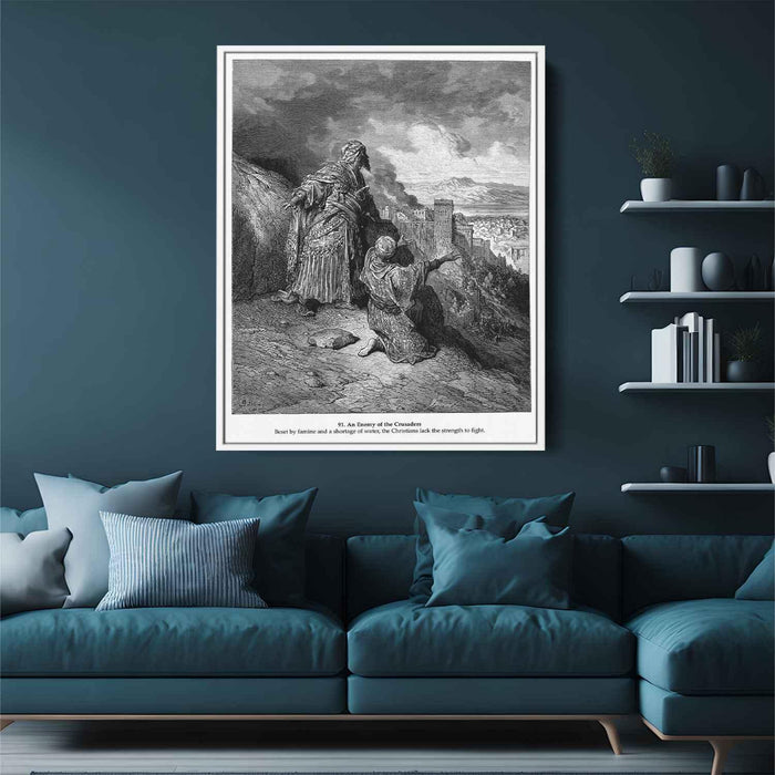 An Enemy of the Crusaders by Gustave Dore - Canvas Artwork