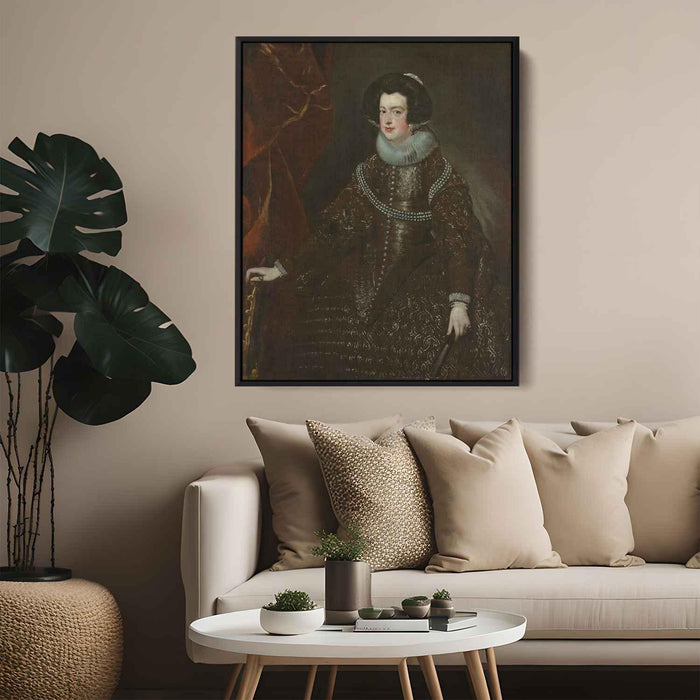 Queen Isabella of Spain wife of Philip IV (1632) by Diego Velazquez - Canvas Artwork