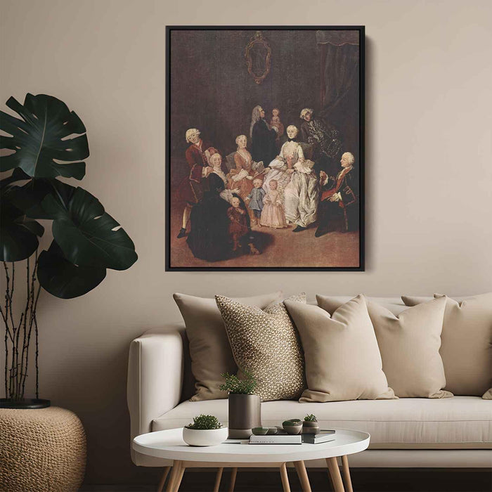 A Patrician Family by Pietro Longhi - Canvas Artwork