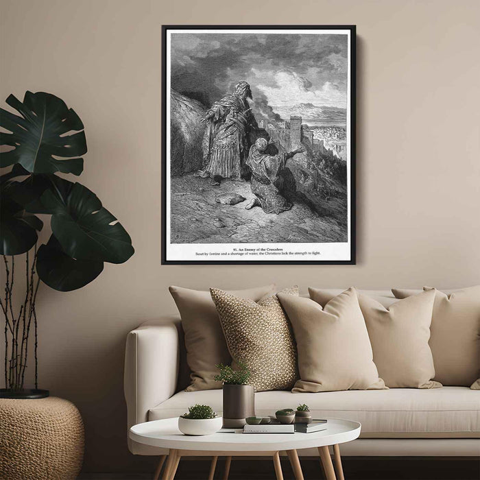 An Enemy of the Crusaders by Gustave Dore - Canvas Artwork