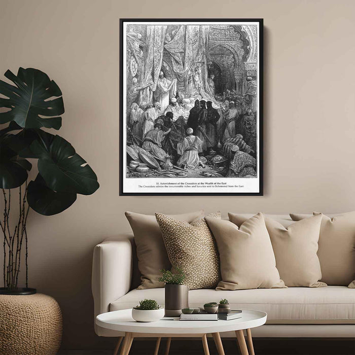 Astonishment of the Crusaders at the Wealth of the East by Gustave Dore - Canvas Artwork