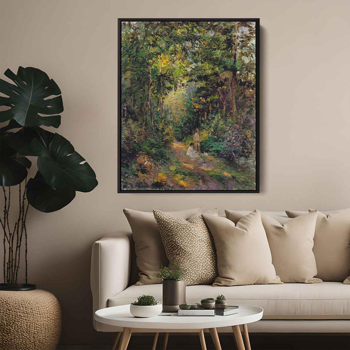 Autumn, Path through the Woods by Camille Pissarro - Canvas Artwork