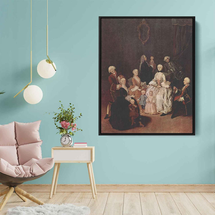 A Patrician Family by Pietro Longhi - Canvas Artwork