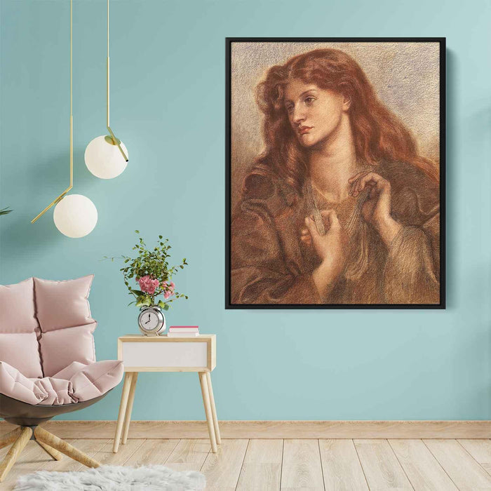 Alexa Wilding (1877) by Dante Gabriel Rossetti - Canvas Artwork