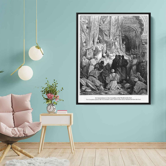 Astonishment of the Crusaders at the Wealth of the East by Gustave Dore - Canvas Artwork