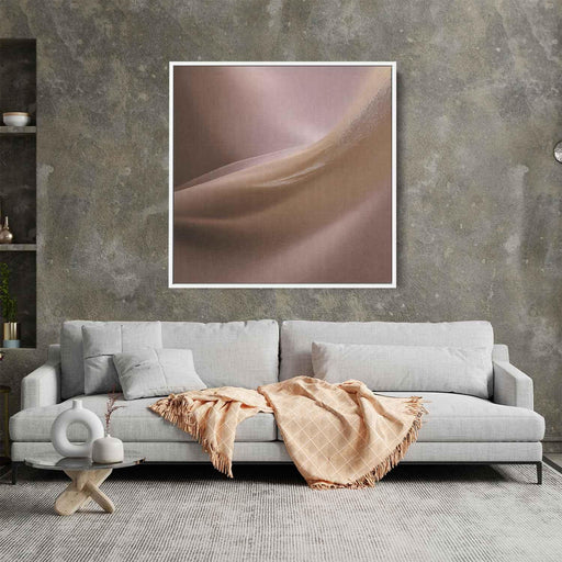 Beige Abstract Print #013 - Kanvah