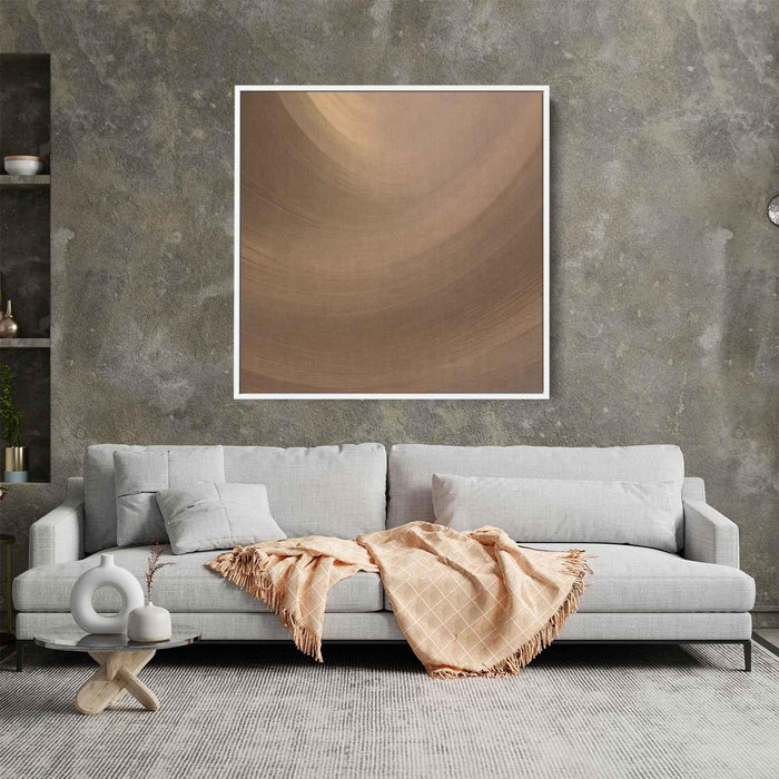 Beige Abstract Print #027 - Kanvah