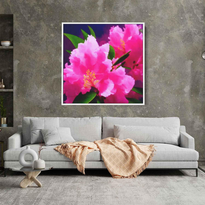 Impressionist Oil Rhododendron #001 - Kanvah