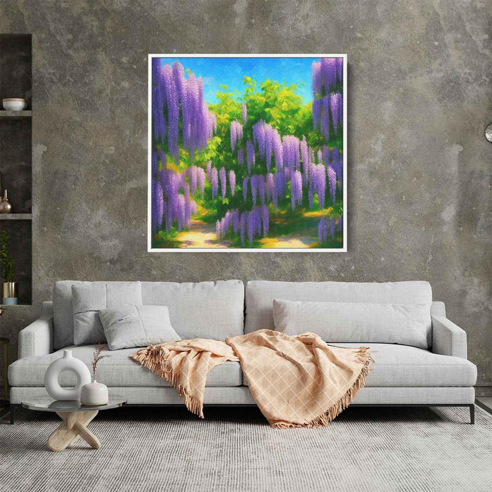 Impressionist Oil Wisteria #001 - Kanvah