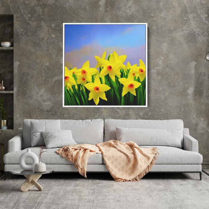 Daffodils Oil Painting #001 - Kanvah