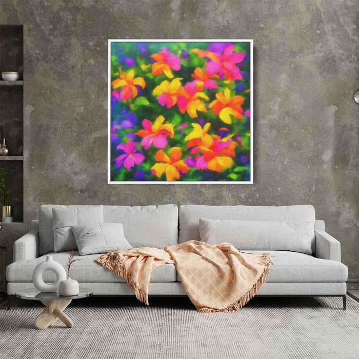 Tropical Flowers Oil Painting #003 - Kanvah