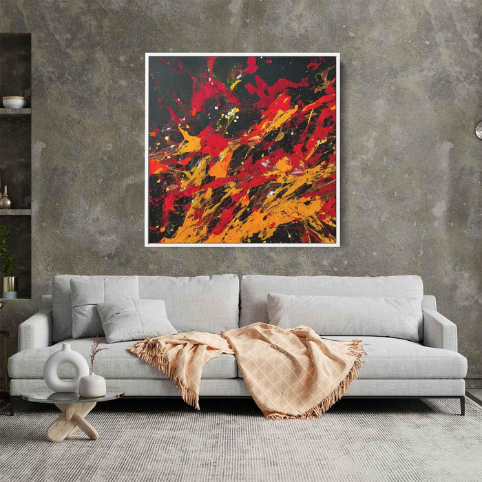 Orange Abstract Splatter #013 - Kanvah