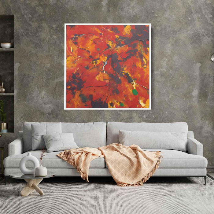 Orange Abstract Splatter #017 - Kanvah