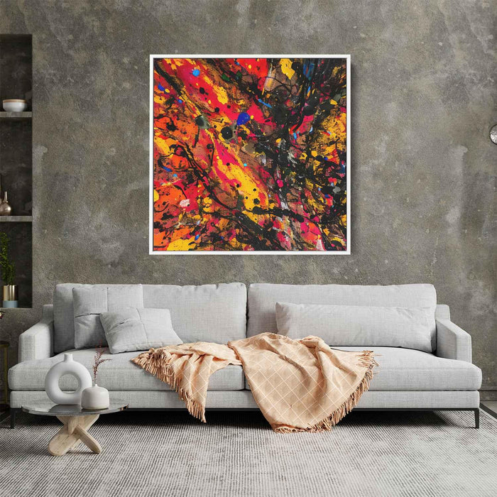 Orange Abstract Splatter #023 - Kanvah